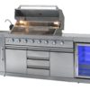 Mustang Gas Grill Ametist Met 8 Branders, Draaispit, waterkraan en Koelkast - Afbeelding 2