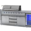 Mustang Gas Grill Ametist Met 8 Branders, Draaispit, waterkraan en Koelkast - Afbeelding 4