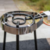 Mustang Driepoot Onderstel Set Met Windscherm Voor Ring Paella Brander - Afbeelding 3